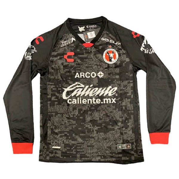 Camiseta Tijuana Replica Primera Ropa ML 2020/21 Negro